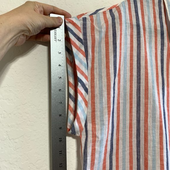 Banana Republic NWT Petite L Womens Dolman Sleeve Linen Blend Button Down Shirt - Picture 9 of 12